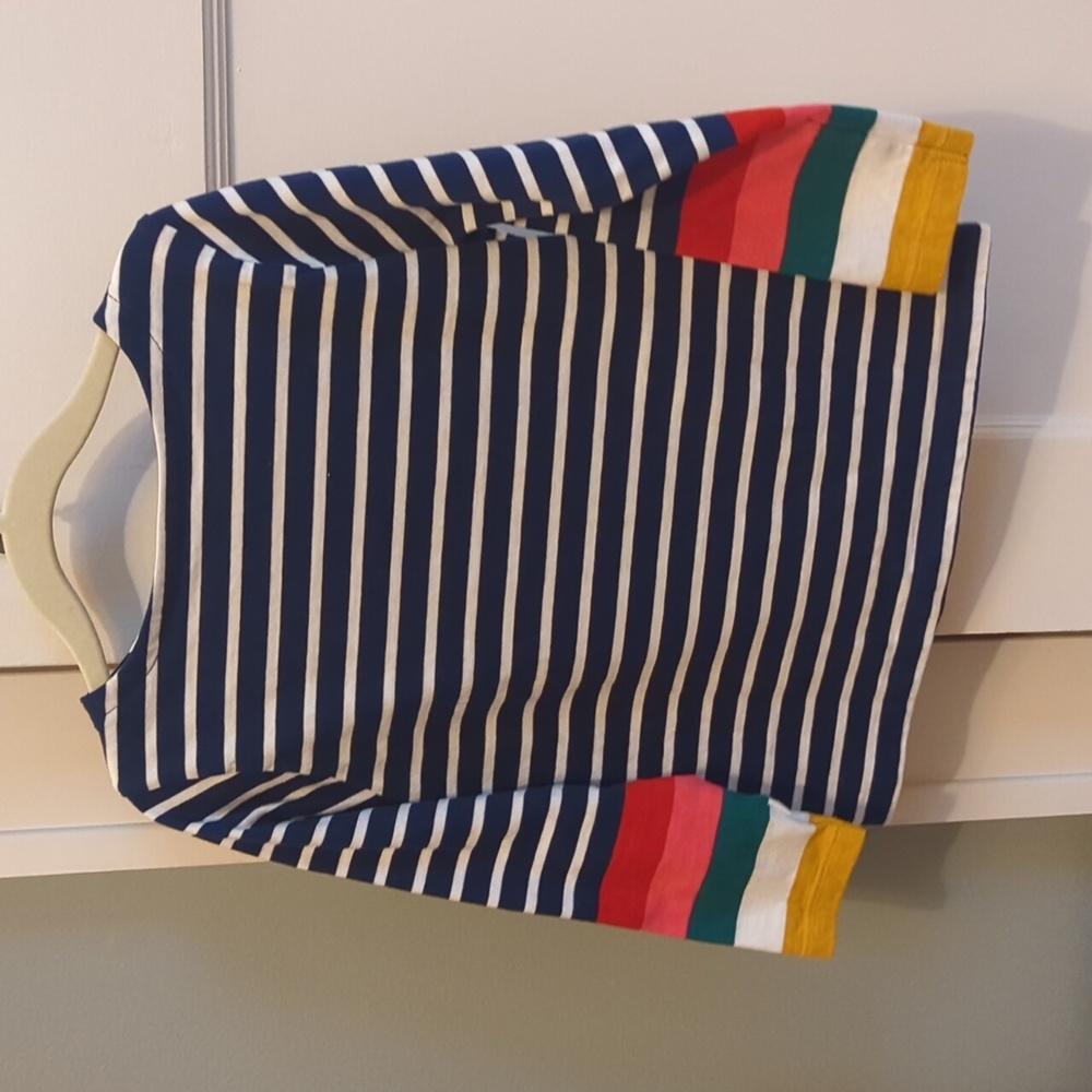 Boden Girls striped long sleeve shirt Size 4-5Y